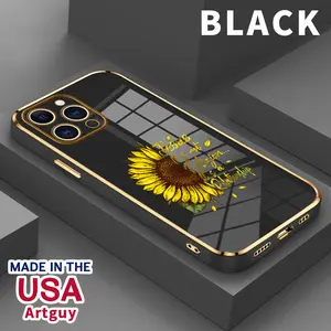 Compatible with iPhone 16 15 Pro Max Plus 14 13 12 11 X XR Sunflower Fish Jesus Quotes Rugged Durable shockproof Anti-Scratch soft Silicone case