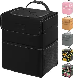Trash Can - Leak-Proof  Organizer and Storage Bag for The /Front/Console of Any ,Sedans, SUVs &  Easy-to-Install  Accessory Interior