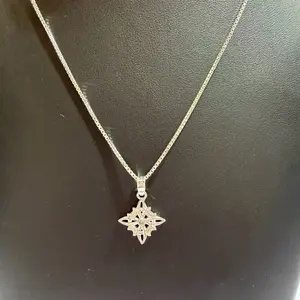 .925 Silver Chain 1mm + Celtic Knot Pendant