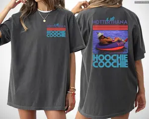 Hotter Than A Hoochie Coochie Shirt, Trendy Meme Summer Vacation Tshirt, Music Lover Tshirt, 90s Country Music Tee , Global Trending Outfits