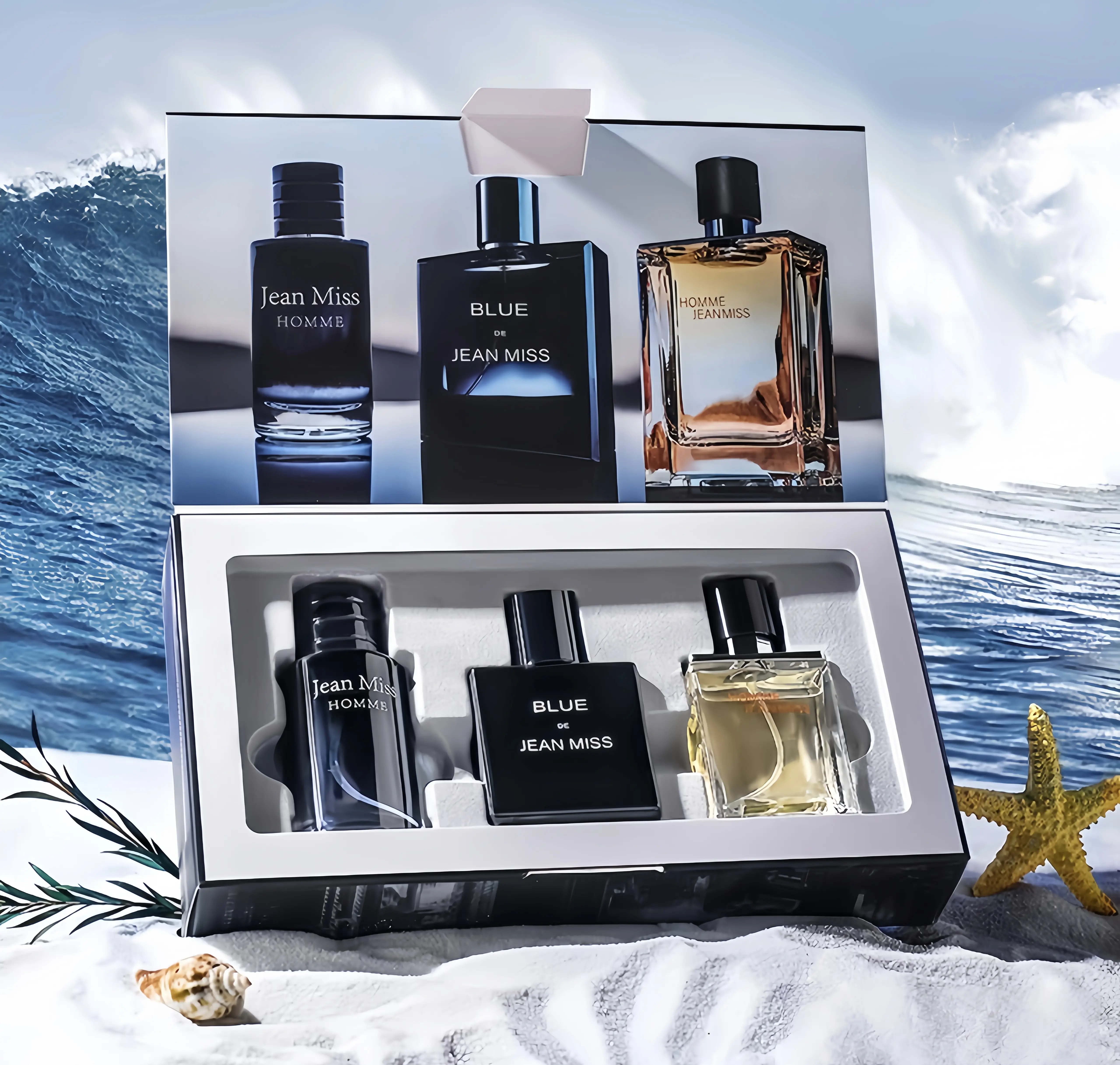 Jean Miss Men's Perfume Set 3x30mlI Citrus, Woody &Spicy Notes | Long Lasting Cologne for Men, Daily &Office Wear|perfect birthday gift|Gift for Couples| fragrance ensemble set| different flavor