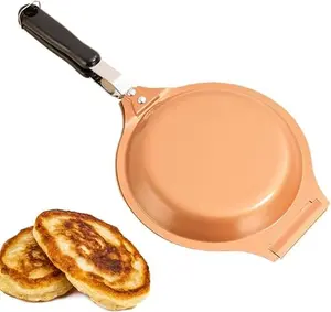 Omelet Pans Nonstick Stainless Steel Frying Pan Skillet, Kitchen Utensils, Lightweight Durable Induction Cooker, Scratch Resistant Coating, Even Heat, Perfect for Home Camping Garden Picnic