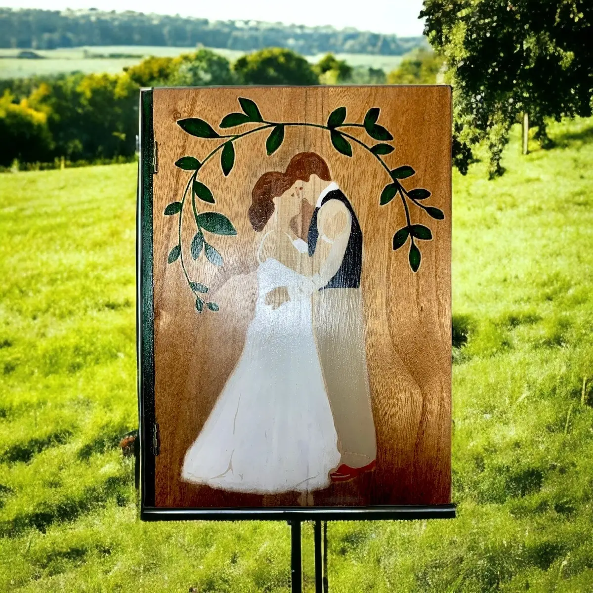 Custom Wedding Keepsake Gift Stash Book with Decor Ornaments