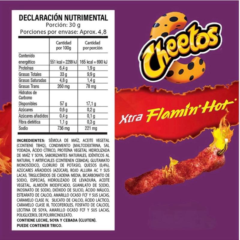 Sabritas Cheetos Flamin Hot 5 Pk SMALL bags papas snacks authentic from Mexico