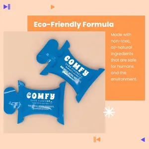 Comfy Shoe Cleaner - Eco-Friendly Formula for Foam Shoes All-Natural Non-Toxic Gentle on Kicks Removes Dirt and Odors Perfect for Crocs and More 10-pack