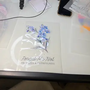 Forget Me Not - True love and faithfulness DTF Transfer, perfect for t-shirt businesses and DIY projects, works in any type of fabric