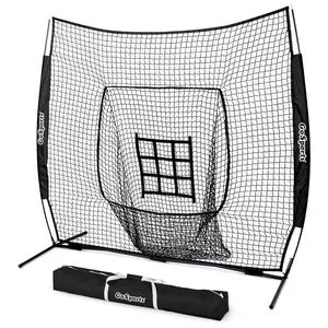 GoSports 7 ft x 7 ft Baseball & Softball Practice Hitting & Pitching Net