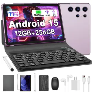 【TikTokShopJumpstartSale】W&O 2026 New 11” Android 15 X9 Ultra 5G Tablet | 12GB RAM 256GB ROM | 2-in-1 w/ Keyboard, Mouse & Stylus | Xmas Gift