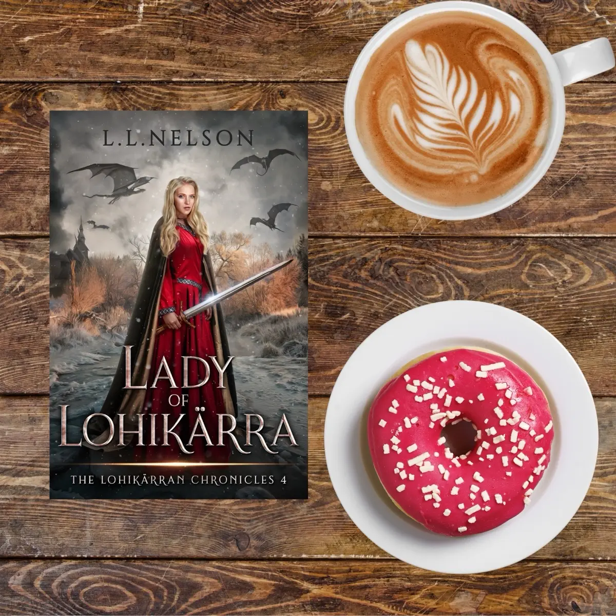 SIGNED Copy of Lady of Lohikärra — a Norse inspired portal fantasy with epic battles, magic, dragons, found family, and political intrigue.