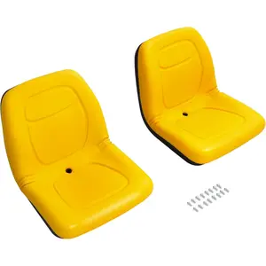 Pair Tractor Seat Compatible with John Deere Gator 4X2HPX 4X4HPX XUV 620i XUV 850D F735 F725 F710 Replacement for VG11696 2PCS Plastic Yellow (PU)