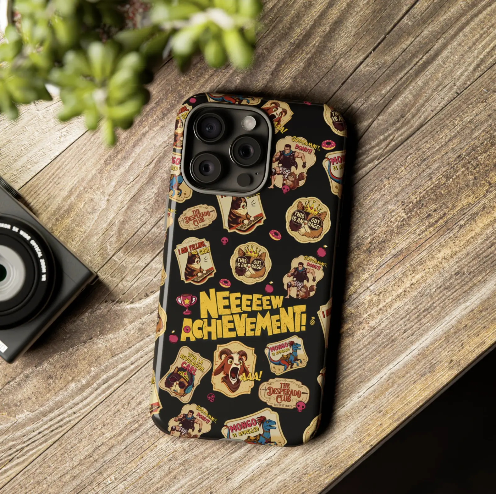 New Achivement Phone Case, Dungeon Crawler Carl Book Phone Case, New Achievement Accessory, Princess Donut Merch, Gamer Style Gift for LitRPG Fan, Boookish Merch