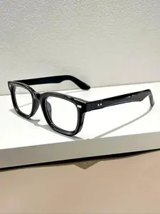 Unisex Fashionable Square-Frame Eyeglasses, Trendy Casual Glasses for Everyday Use, Stylish Square Frames, Fashion Accessories for Outdoor Activities