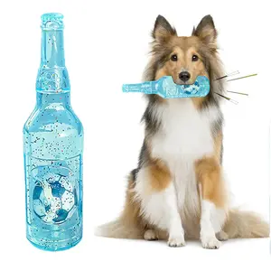 Pet Dog Toy Rubber Sound Bottle, Durable Bite-Resistant Stress Relief Outdoor Interactive Toy, Fun and Engaging Pet Plaything