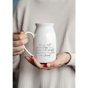 Ceramic Vase Gift for Aunt, Flower Pot of Aunt, Flower Vase Gift, Custom Planter Gift, Personalized Vase