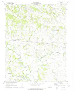 Maryknoll Missouri USGS Topographic Quadrangle Map, 1972, 1:24000
