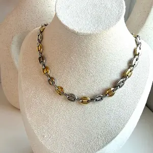 Two Tone Tap Necklace