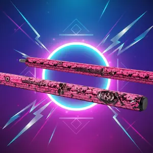 EVO Pirates Pool Cue - Rose Raid Edition | Premium Glassfiber Control, Carbon+Glass Butt, 12.5mm EVO Tip, 29in Shaft, 19-19.5oz | Bold Power, Smart Precision