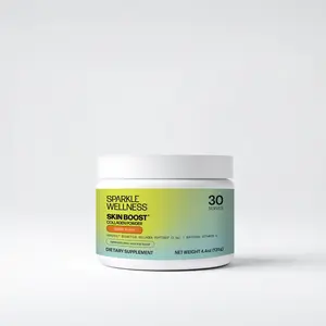Sparkle Wellness Skin Boost | VERISOL Bioactive Hydrolyzed Collagen Peptides | Collagen Powder Supplement with Vitamin C for Skin, Hair & Nail Health | [30-Serves]