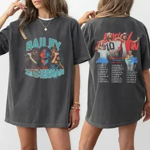Bailey Zimmerman Inspired Tour 2026 Comfort Colors Shirt, Country Concert T-Shirt