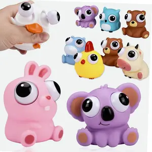 Grovie 3PCS Squeeze Out Eyes Toys for Kids Girls Boys Antistress ADHD Favors Gifts squishy unique squishie stress reliever anxiety easter Sensory Pack relax