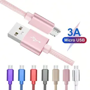 Micro USB Cable, 3.3/6.6f/10t Android Charger, Braided Fast Charging Sync Cable, USB Quick Charge, Compatible with Galaxy S6 S7 Edge, Android Phones