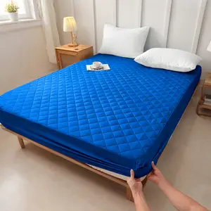 1pc 100% Waterproof Mattress Protector（without pillowcase and pillow） All-Season Breathable Noiseless Quilted Pad Cover with Deep Pocket up to 15" for Bedroom Essentials