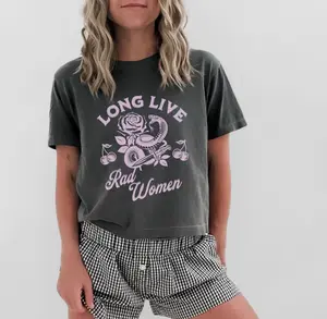Long Live Rad Women - Women's Rights Shirt - Feminist Graphic Tee - Vintage Inspired Retro Graphic Tee - Comfort Colors Boxy Tee