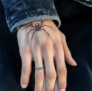 Herbal Hand Back Tattoo Stickers Waterproof Long Lasting Semi Permanent Stylish and Realistic Design