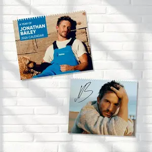 Jonathan Bailey 2026 Wall Calendar Planner, Jonathan Bailey Fan Gift for Fans, Monthly Planner Holiday Gift