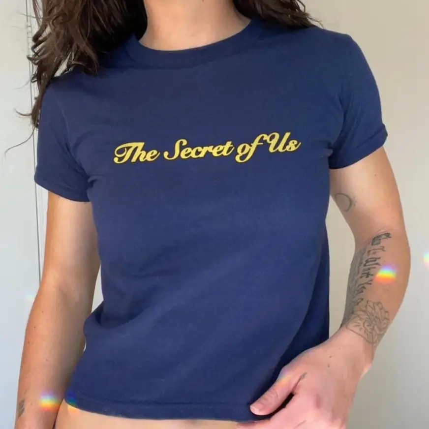 The Secret Of Us Baby Tee | Graphic Baby Tee For Women, Teenager Clothing, Gracie Abrams T-Shirt, Aesthetic Baby Tee, Music Merch