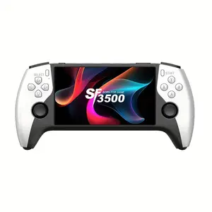 5-Inch Screen Handheld Game Console, Retro IPS HD Display, Portable Grip Design, Long Battery Life, Connects to TV and Controller