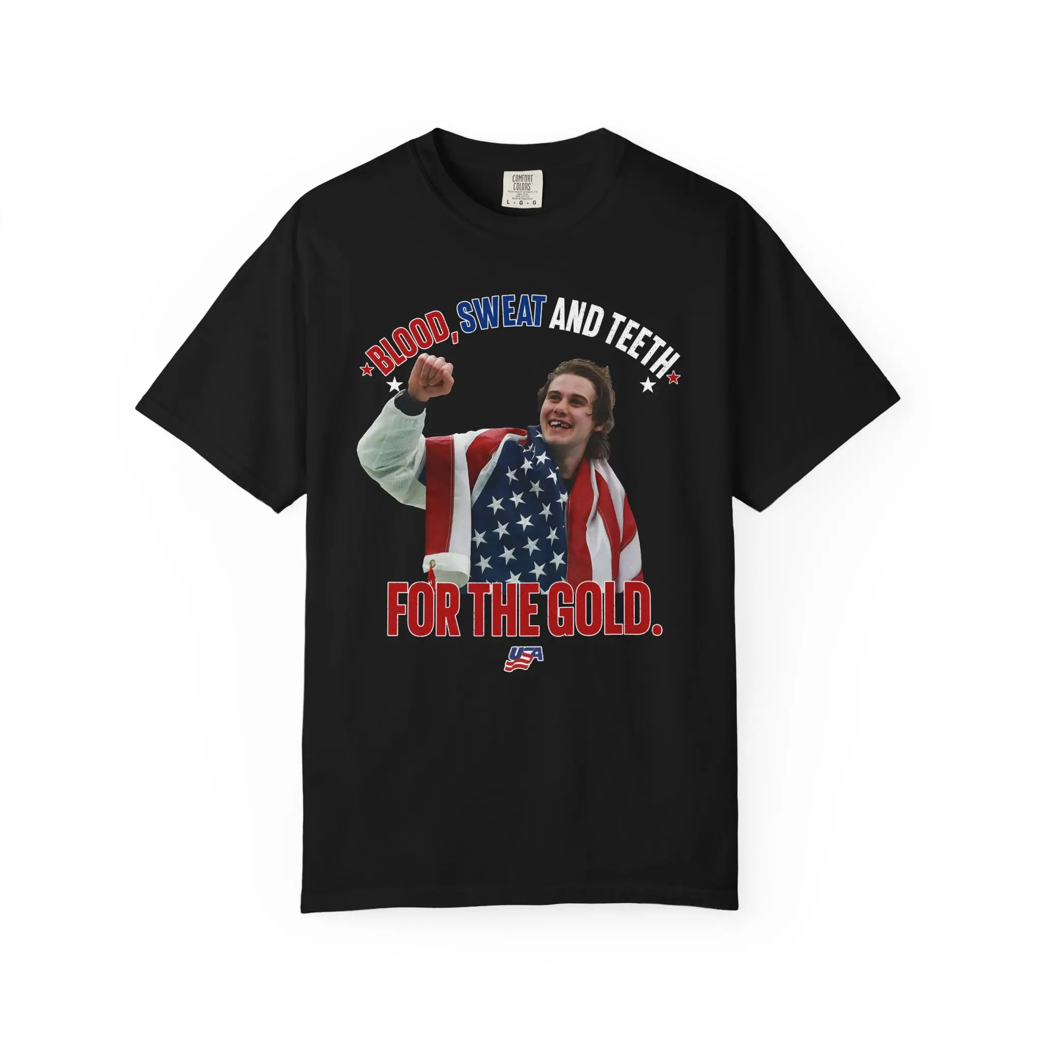 Jack Hughes USA Hockey Fan Shirt – Patriotic Team USA Graphic Tee, American Hockey Pride Gift, Olympics Inspired