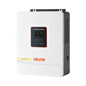 VEVOR 4000W Single-Phase Hybrid Solar Inverter, 24V DC to 230V AC, Pure Sine Wave Power Inverter with Built-in 120A MPPT Solar Controller, WiFi Module, for Lead Acid/Lithium Battery Off-Grid