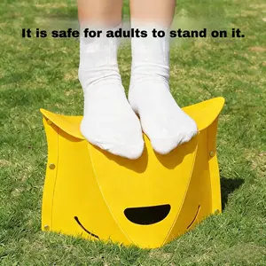 Camping Cardboard Folding Chair withHandle Multi-Purpose Storage Bag &Shopping Bag for Outdoor Home Use Easy toCarry  Portable Outdoor Folding Stool, CampingBBQ Picnic Fishing Paper Seat, Colorful SmallBench, Drawing Foldable Stool, CollapsibleStool