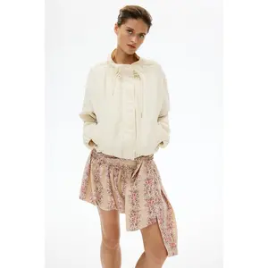 H&M Tie-detail bubble-hem skirt