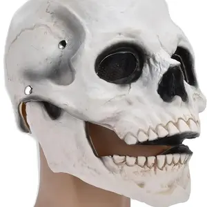 Movable Jaw Skull Mask - I am the Ghost Rider Skeleton with Moving Jaw