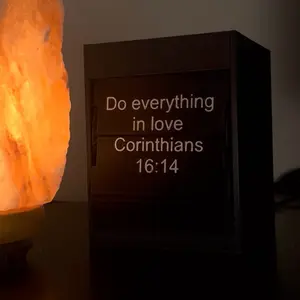 Christianity Split Flap Display Comes With USB-C Minimalist Automatic Turning Mechanical Flip for Home and Study Room Decoration