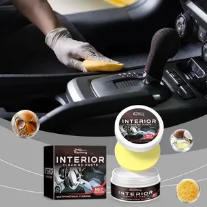 Car Interior Leather Cleaning Paste - No-Rinse Foam Cleaner for Seat Stain Removal, Upholstery Renovation