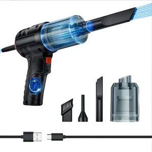 3in1 Portable Cordless Hand-held Vacuum Cleaner, Cyclone Suction Wireless Rechargeable Strong Suction Cleaner, Cars/Offices/Home/Kitchen/Keyboard
