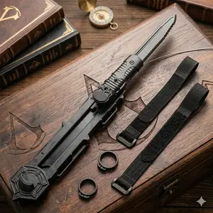 Legendary Stealth Themed Wrist Wear Device - 1:1 Scale 3D Printed Role Play Prop | Interactive Black Series"Connor" Edition for Kids & Adults