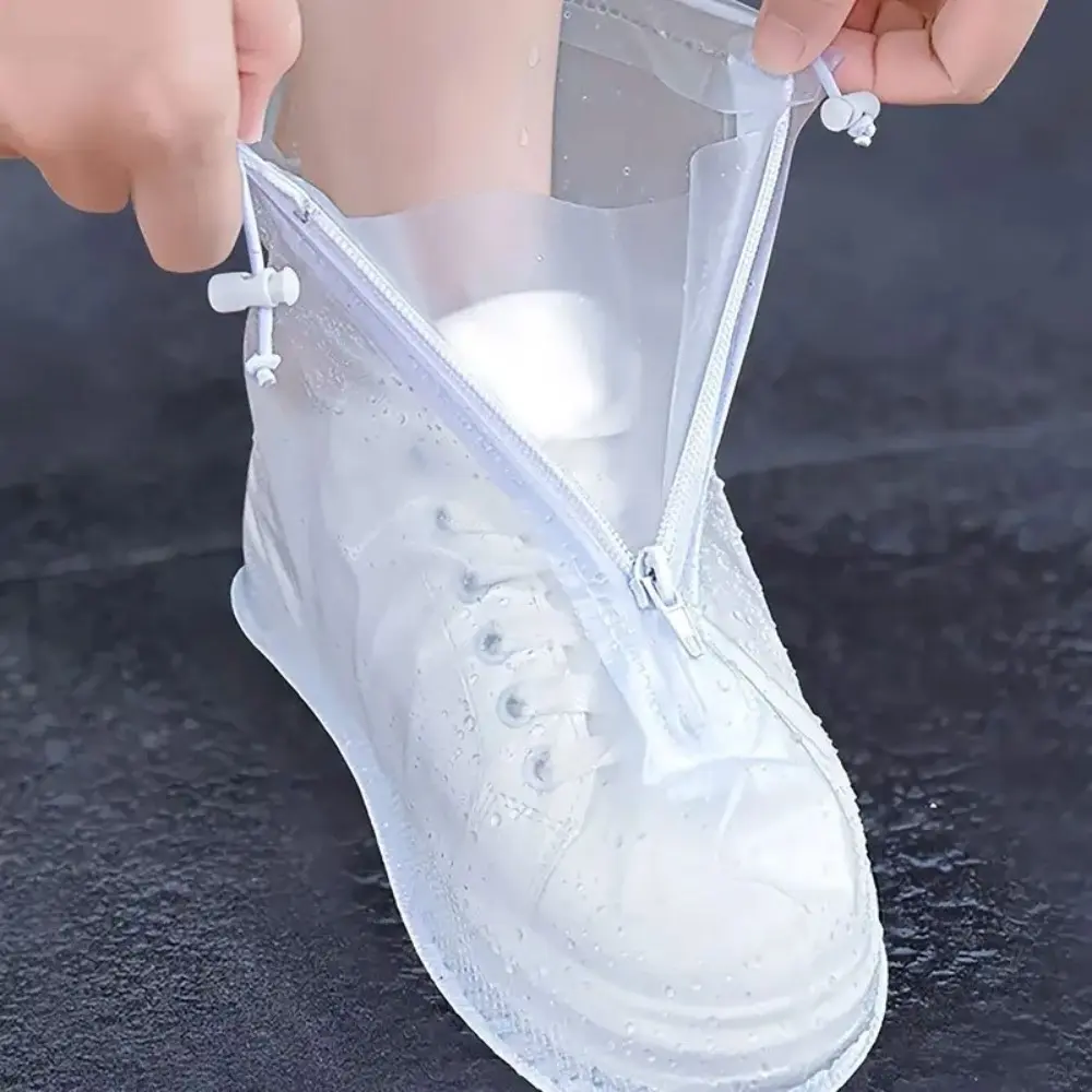 2pcs, Waterproof Shoe Cover, 1 Pair, Rain Boot Protector for Men And Women, Durable Non-Slip Plastic Shoe Cover Protector with Waterproof Layer – Ideal Gift Choice!