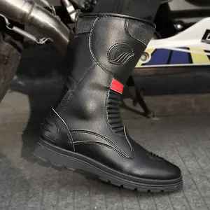 Four-season motorcycle riding boots, high-top with ankle protection, non-slip, wear-resistant, anti-collision, comfortable and breathable, riding gear for men and women