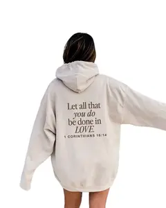 Let All That You Do Be Done In Love Hoodie, Scriptural Bible Verse Sweater, Christianity Religious Sweatshirt Gift, Christian Merch For Her Casual Womenswear