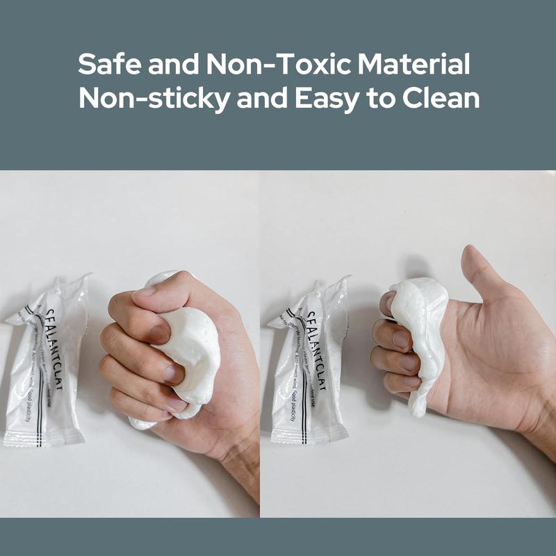 10-Pack Waterproof Sealant Mastic - Quick-Drying Repair Putty for Wall Holes, Drain Connections & AC Holes - Crack Filler with Air-Tight Seal