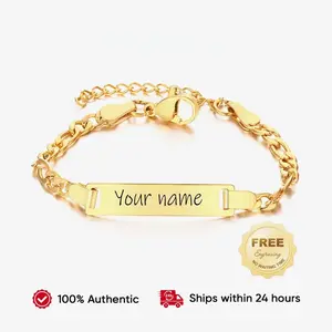 Customized name and text bracelet, fashionable personalized custom jewelry for men and women