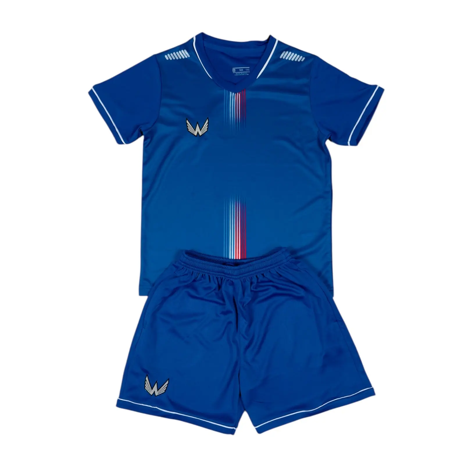 Essentials Youth Soccer Jersey Set - Power Line Blue