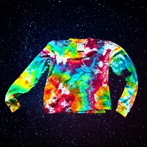 Flow State Reiki Infused Tie Dye Long Sleeve Crop Top S
