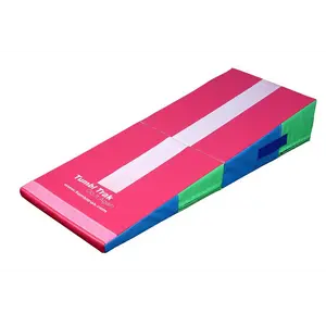 Tumbl Trak Folding Mini Ramp, Bright Pastel, 4 ft x 18 in x 8 in