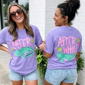 Later Gator - After While Crocodile - Comfort Colors Funny Tees For Everyday Wear