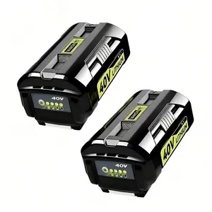 2Pack OP4040 6.0Ah 40V Lithium Replacement for Ryobi 40 Volt Battery OP40401 OP40602 OP4026 OP40501 OP40261 Compatible with Ryobi Battery 40V Cordless Power Tools